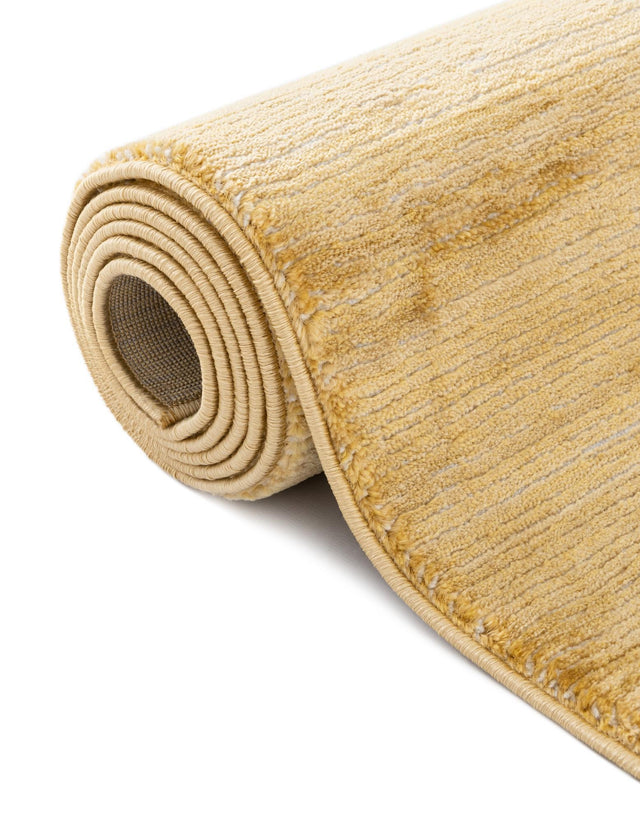 Yellow 6' 1 x 9' Finsbury Rectangle Area Rug 60% Polypropylene & 40% Polyester Contemporary Carpet for Living Rooms, Dining, Offices for Sale at Rug Engine