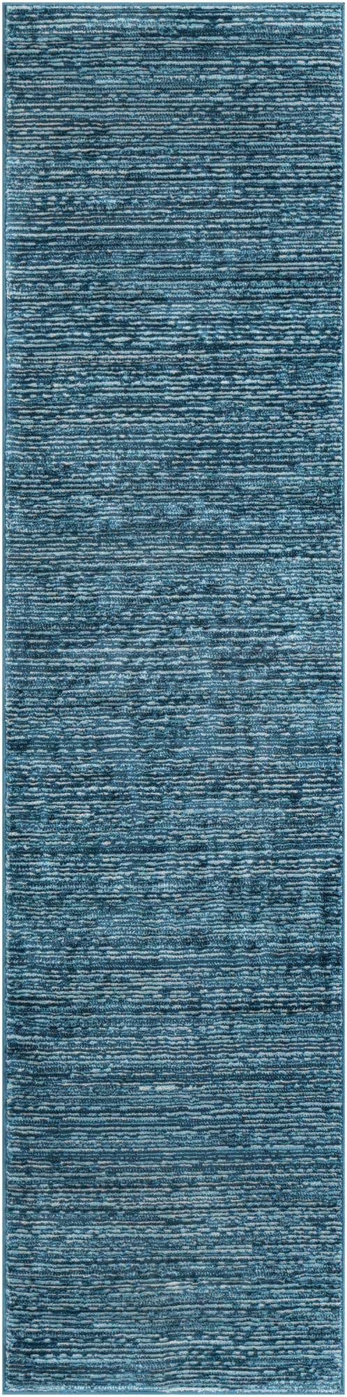 Blue 2' x 8' Finsbury Runner Area Rug 60% Polypropylene & 40% Polyester Contemporary Carpet for Living Rooms, Dining, Offices for Sale at Rug Engine