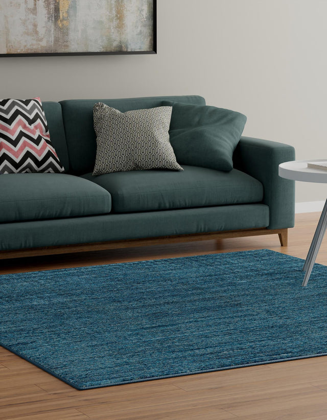 Blue 7' 10 x 7' 10 Finsbury Square Area Rug 60% Polypropylene & 40% Polyester Contemporary Carpet for Living Rooms, Dining, Offices for Sale at Rug Engine