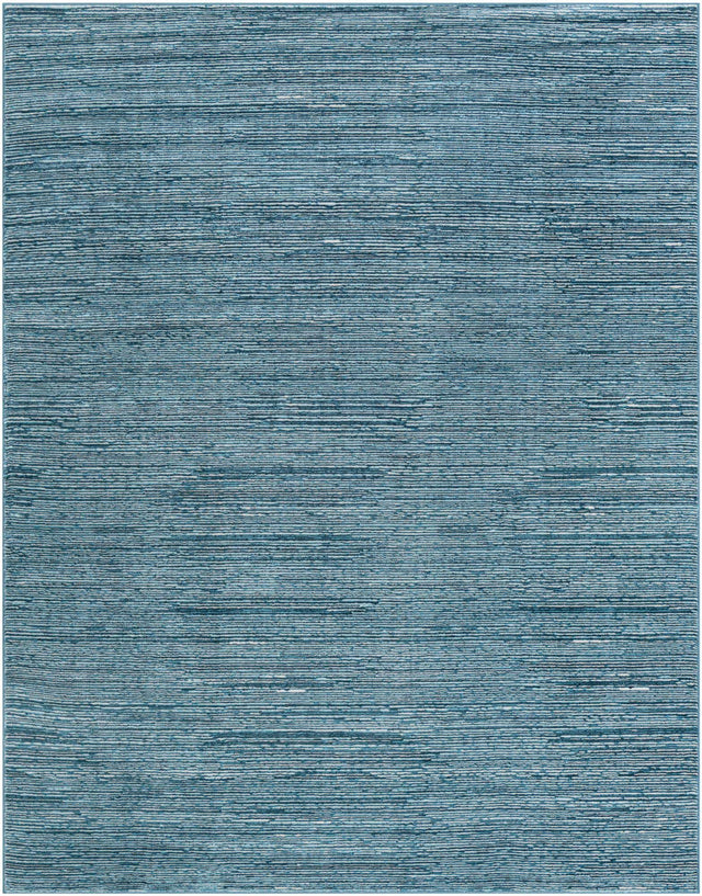Blue 7' 10 x 10' Finsbury Rectangle Area Rug 60% Polypropylene & 40% Polyester Contemporary Carpet for Living Rooms, Dining, Offices for Sale at Rug Engine