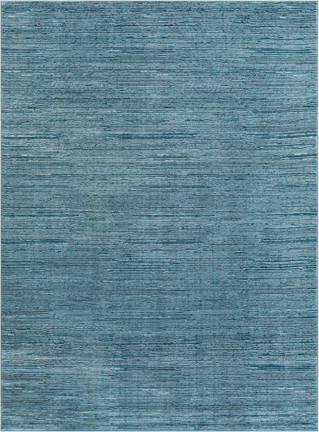 Blue 9' x 12' Finsbury Rectangle Area Rug 60% Polypropylene & 40% Polyester Contemporary Carpet for Living Rooms, Dining, Offices for Sale at Rug Engine