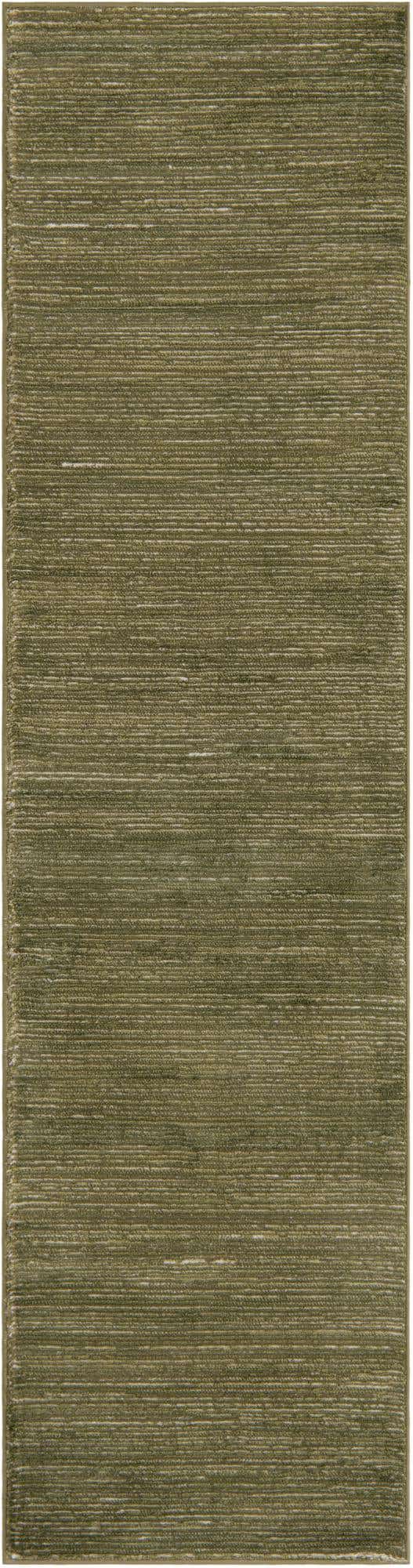 Green 2' x 8' Finsbury Runner Area Rug 60% Polypropylene & 40% Polyester Contemporary Carpet for Living Rooms, Dining, Offices for Sale at Rug Engine