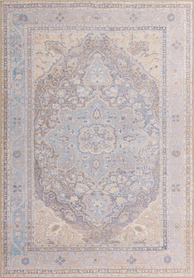 Washable Cream 8' 4 x 12' Timeless Rectangle Area Rug Easy to Clean Stain Resistant & Durable Traditional Classic Vintage Design Carpet for Sale at Rug Engine