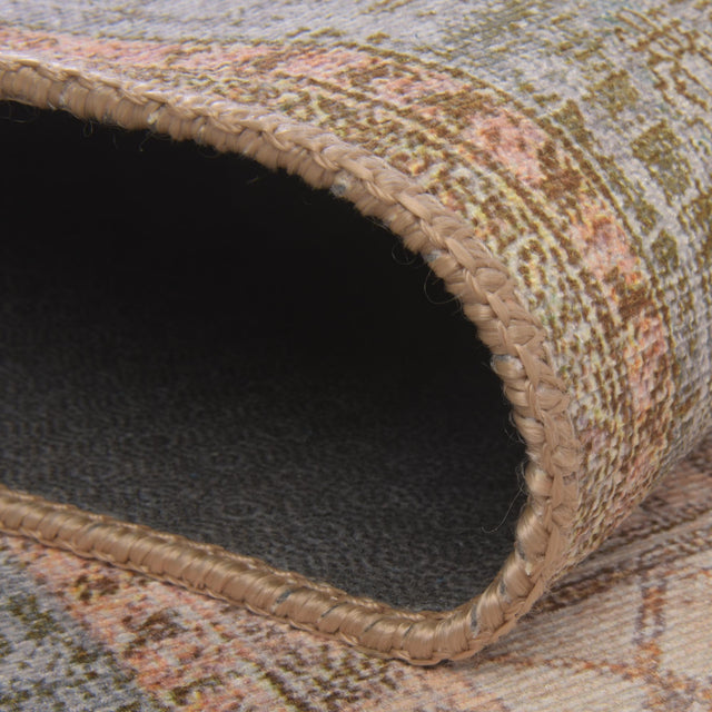 Washable Light Brown 5' x 8' Timeless Rectangle Area Rug Easy to Clean Stain Resistant & Durable Traditional Classic Vintage Design Carpet for Sale at Rug Engine