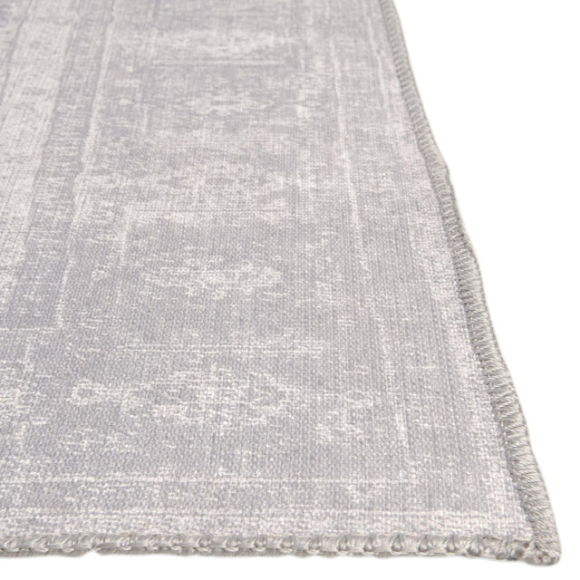 Washable Gray 3' 6 x 5' 6 Timeless Rectangle Area Rug Easy to Clean Stain Resistant & Durable Traditional Classic Vintage Design Carpet for Sale at Rug Engine