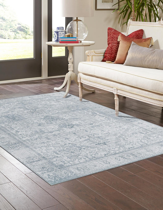 Washable Ivory 2' x 3' Timeless Rectangle Area Rug Easy to Clean Stain Resistant & Durable Traditional Classic Vintage Design Carpet for Sale at Rug Engine