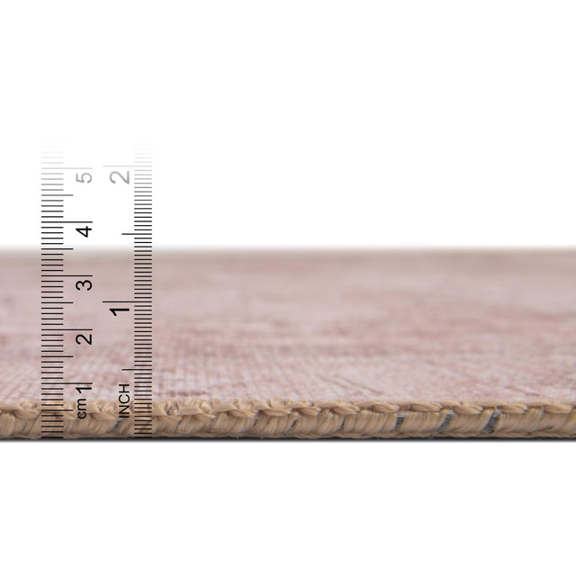 Washable Beige 7' 6 x 7' 6 Timeless Square Area Rug Easy to Clean Stain Resistant & Durable