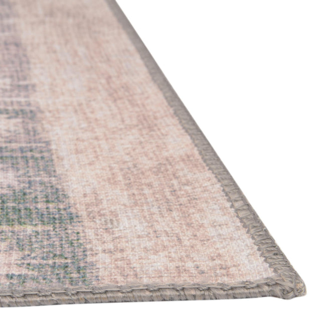 Washable Gray 3' 6 x 5' 6 Timeless Rectangle Area Rug Easy to Clean Stain Resistant & Durable Traditional Classic Vintage Design Carpet for Sale at Rug Engine