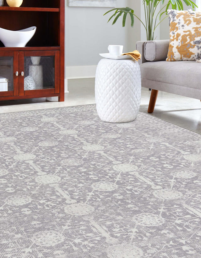 Washable Gray 2' x 3' Timeless Rectangle Area Rug Easy to Clean Stain Resistant & Durable Traditional Classic Vintage Design Carpet for Sale at Rug Engine