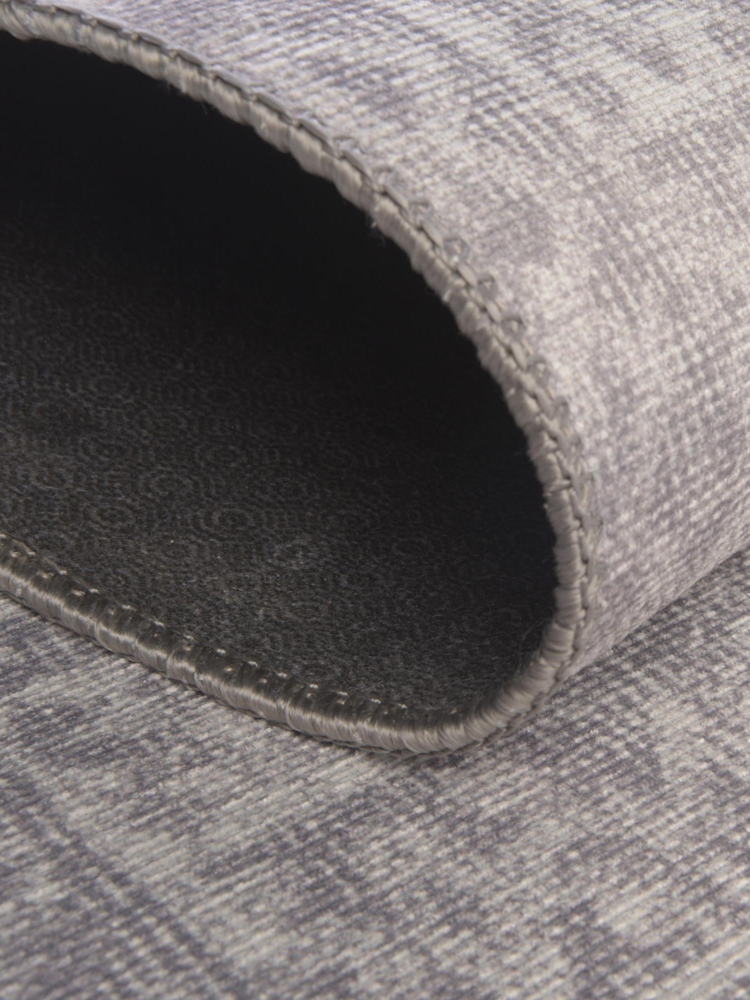 Washable Gray 7' 6 x 7' 6 Timeless Square Area Rug Easy to Clean Stain Resistant & Durable