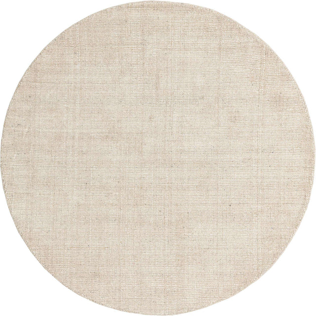 Vanilla Bean 5' 3 x 5' 3 Jill Zarin English Manor Round Area Rug 100% Premium Natural Wool Handwoven Carpet for Living Rooms, Office Space, Bedrooms, Dorms for Sale at Rug Engine