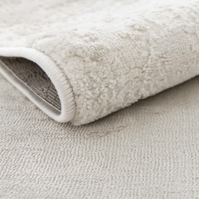 Ivory 4' 1 x 6' 1 Finsbury Rectangle Area Rug 60% Polypropylene & 40% Polyester Contemporary Carpet for Living Rooms, Dining, Offices for Sale at Rug Engine