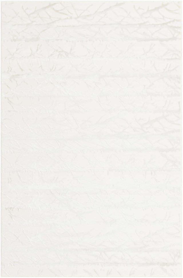 Ivory 5' 3 x 8' Finsbury Rectangle Area Rug 60% Polypropylene & 40% Polyester Contemporary Carpet for Living Rooms, Dining, Offices for Sale at Rug Engine