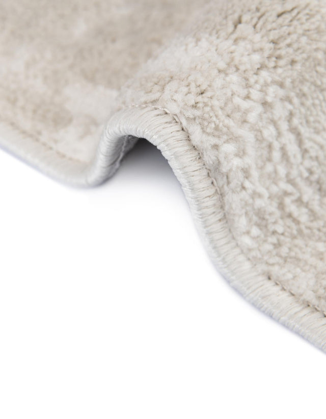 Ivory 5' 3 x 8' Finsbury Oval Area Rug 60% Polypropylene & 40% Polyester Contemporary Carpet for Living Rooms, Dining, Offices for Sale at Rug Engine