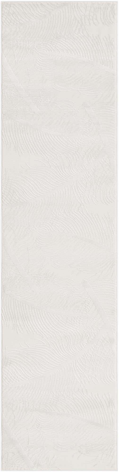 Ivory 2' x 8' Finsbury Runner Area Rug 60% Polypropylene & 40% Polyester Contemporary Carpet for Living Rooms, Dining, Offices for Sale at Rug Engine