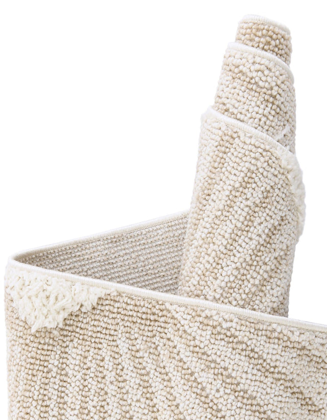 Ivory 2' x 3' 1 Boho Rectangle Area Rug 100% Polyester With Cotton Backing Geometric Modern Boho Bohemian Decor Carpet for Living Rooms Office Dining Kitchen Unique Interior Design for Sale at Rug Engine