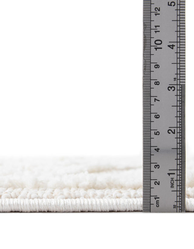 Ivory 9' 6 x 14' 3 Boho Rectangle Area Rug 100% Polyester With Cotton Backing Geometric Modern Boho Bohemian Decor Carpet for Living Rooms Office Dining Kitchen Unique Interior Design for Sale at Rug Engine
