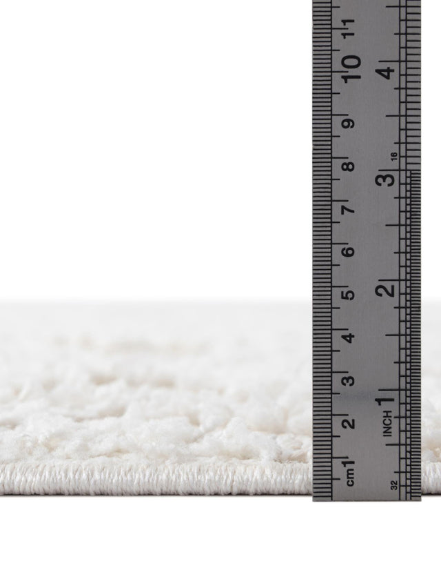 Ivory 4' 1 x 6' 1 Boho Rectangle Area Rug 100% Polyester With Cotton Backing Geometric Modern Boho Bohemian Decor Carpet for Living Rooms Office Dining Kitchen Unique Interior Design for Sale at Rug Engine