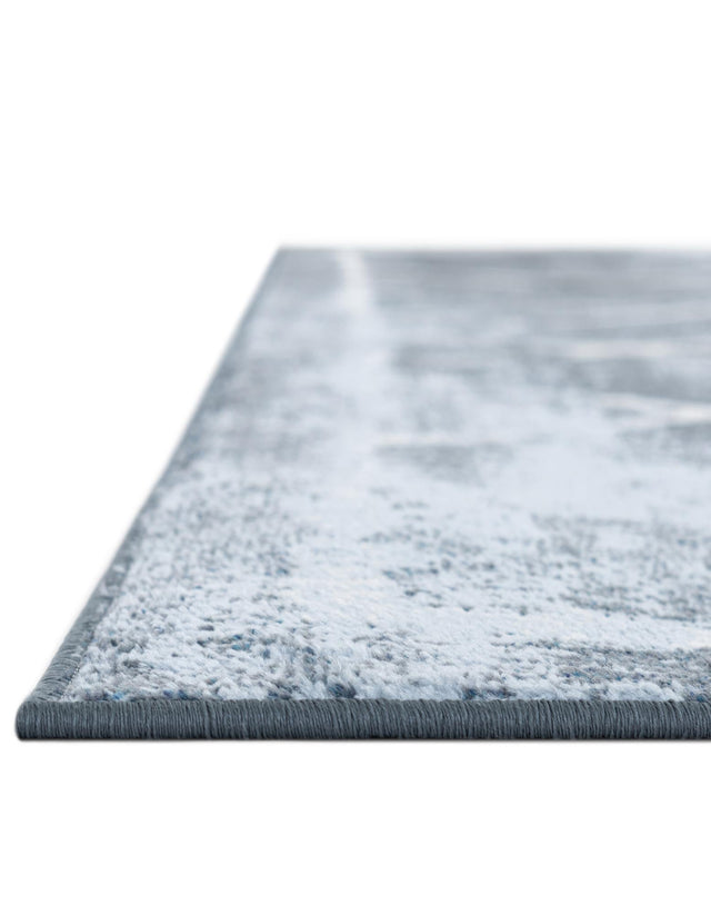 Washable Navy Blue 6' 1 x 9' Kamala Washable Rectangle Area Rug Easy to Clean Stain Resistant & Durable 100% Polyester Spill-Friendly Carpet for Sale at Rug Engine