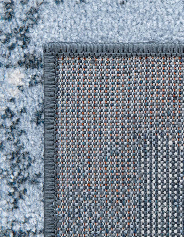Washable Navy Blue 10' x 14' 1 Kamala Washable Rectangle Area Rug Easy to Clean Stain Resistant & Durable 100% Polyester Spill-Friendly Carpet for Sale at Rug Engine