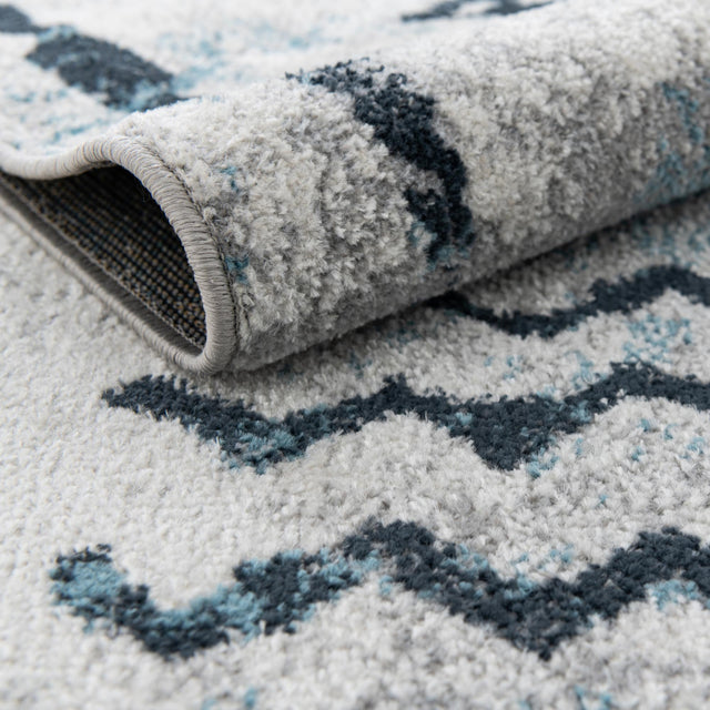 Washable Ivory Gray 2' x 4' 1 Kamala Washable Runner Area Rug Easy to Clean Stain Resistant & Durable 100% Polyester Spill-Friendly Carpet for Sale at Rug Engine