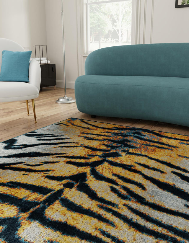 Washable Light Brown 7' 10 x 7' 10 Kamala Washable Square Area Rug Easy to Clean Stain Resistant & Durable 100% Polyester Spill-Friendly Carpet for Sale at Rug Engine