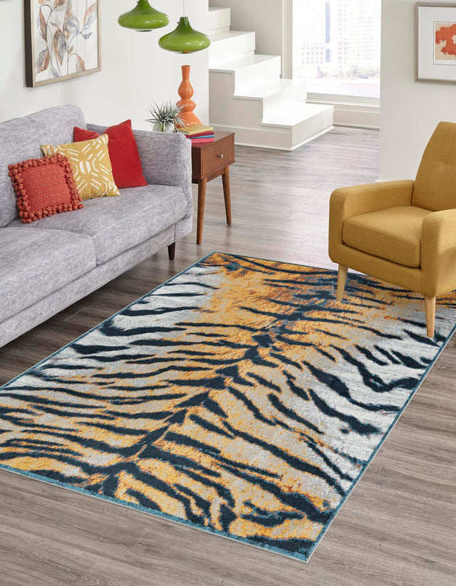 Washable Light Brown 7' 10 x 10' Kamala Washable Rectangle Area Rug Easy to Clean Stain Resistant & Durable 100% Polyester Spill-Friendly Carpet for Sale at Rug Engine