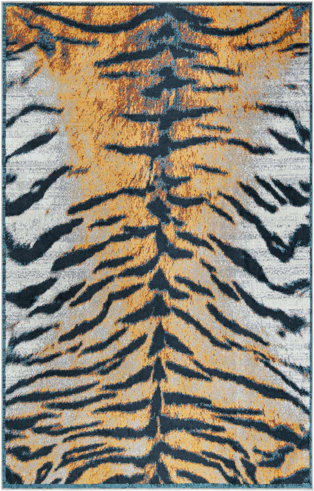 Washable Light Brown 5' 3 x 8' Kamala Washable Rectangle Area Rug Easy to Clean Stain Resistant & Durable 100% Polyester Spill-Friendly Carpet for Sale at Rug Engine