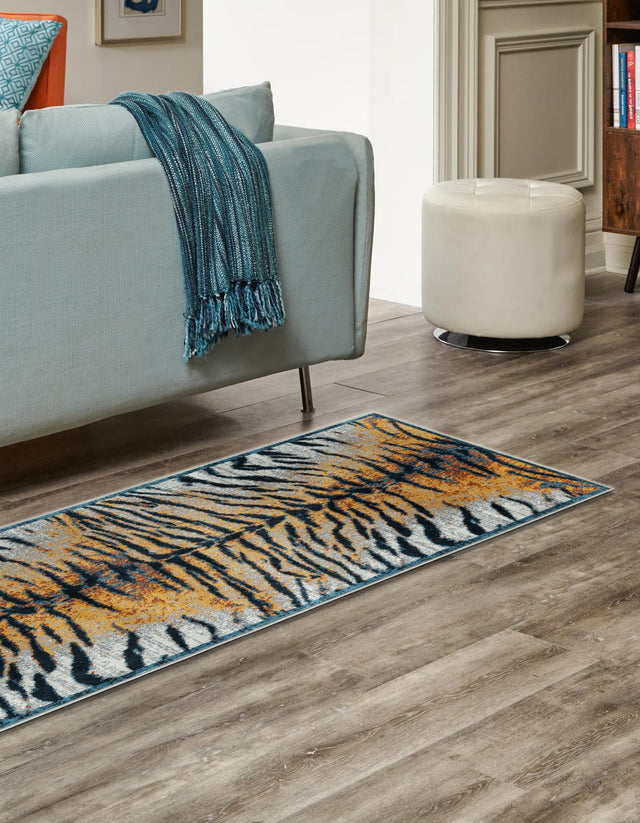 Washable Light Brown 2' x 4' 1 Kamala Washable Runner Area Rug Easy to Clean Stain Resistant & Durable 100% Polyester Spill-Friendly Carpet for Sale at Rug Engine