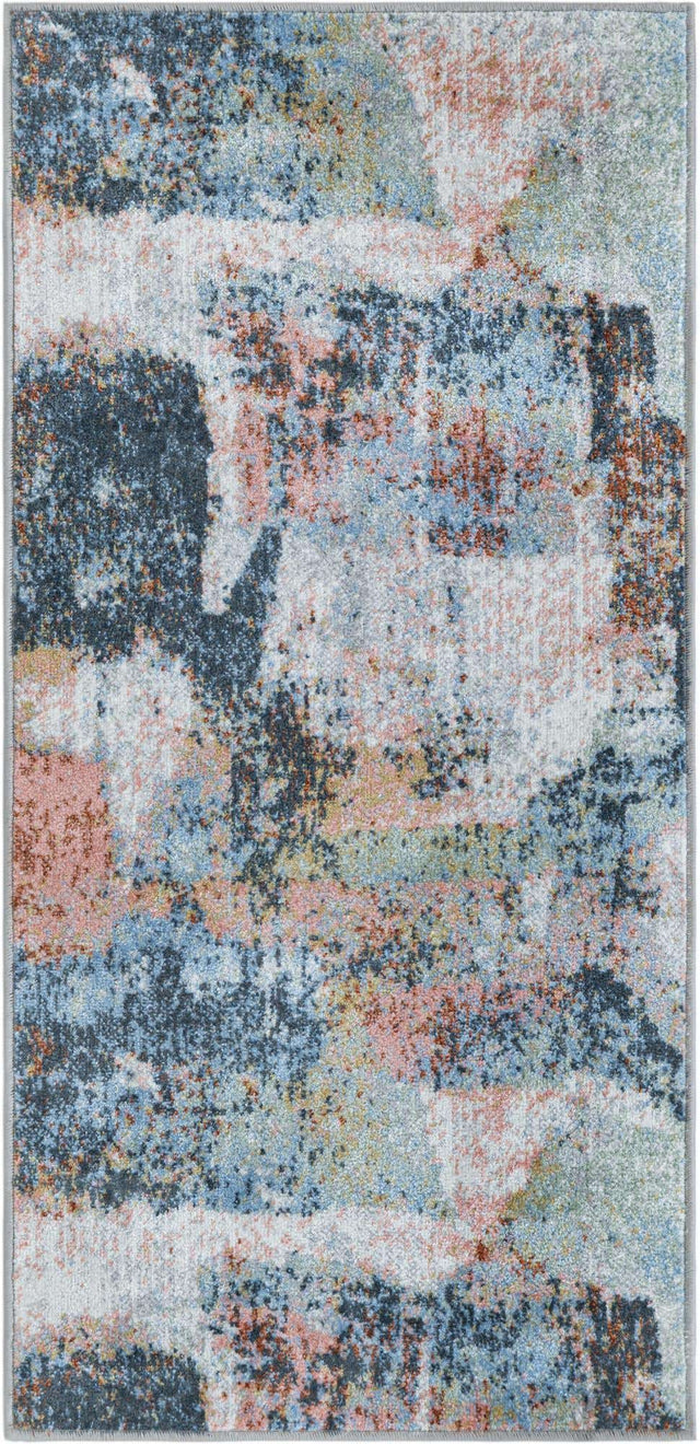 Washable Multicolor 2' x 4' 1 Kamala Washable Runner Area Rug Easy to Clean Stain Resistant & Durable 100% Polyester Spill-Friendly Carpet for Sale at Rug Engine
