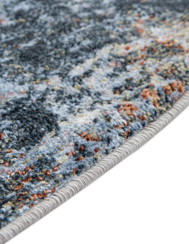 Washable Multicolor 3' 3 x 3' 3 Kamala Washable Round Area Rug Easy to Clean Stain Resistant & Durable 100% Polyester Spill-Friendly Carpet for Sale at Rug Engine