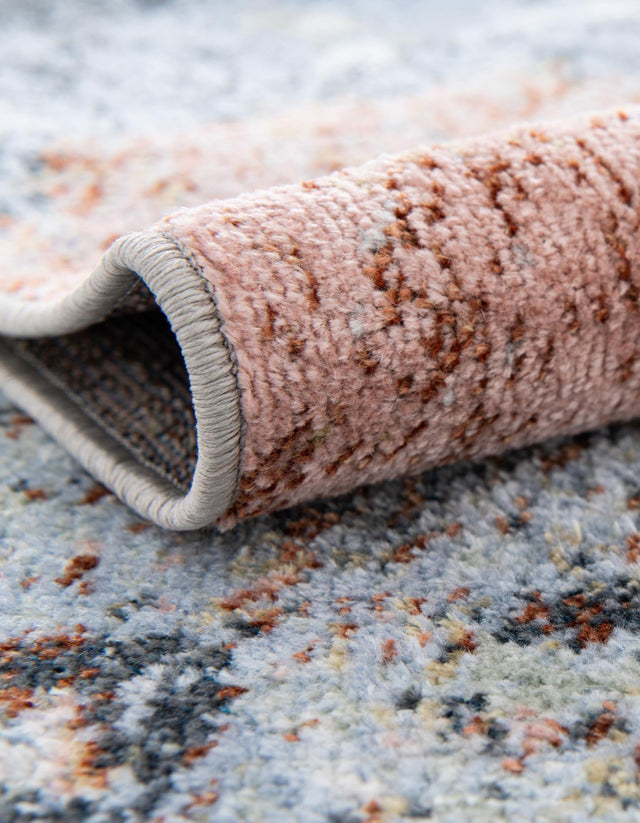 Washable Multicolor 7' 10 x 7' 10 Kamala Washable Square Area Rug Easy to Clean Stain Resistant & Durable 100% Polyester Spill-Friendly Carpet for Sale at Rug Engine