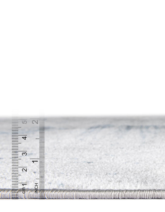 Washable Ivory Gray 5' 3 x 8' Kamala Washable Rectangle Area Rug Easy to Clean Stain Resistant & Durable 100% Polyester Spill-Friendly Carpet for Sale at Rug Engine