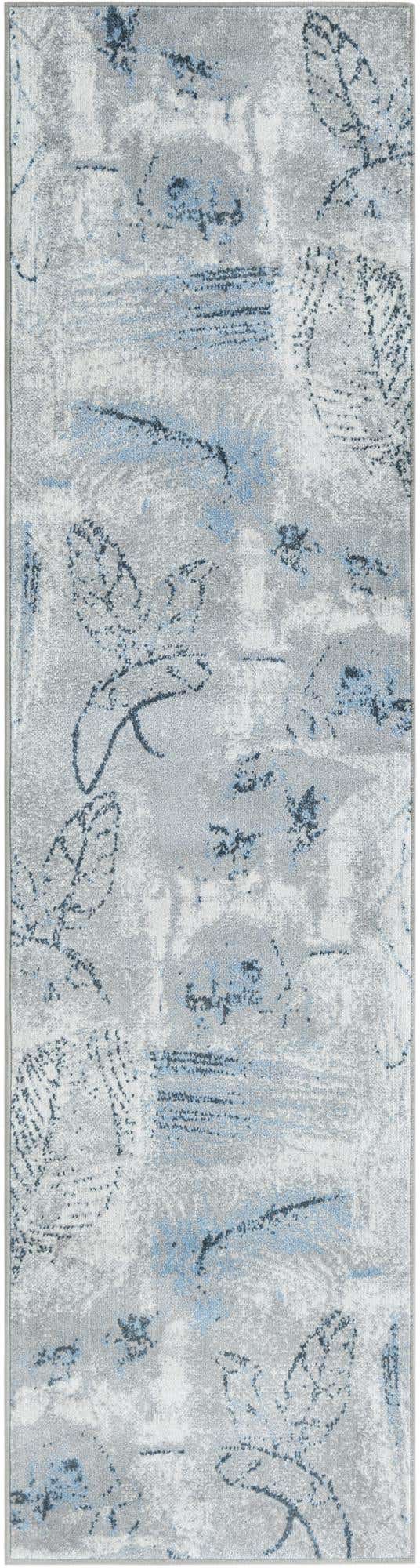 Washable Ivory Gray 2' x 8' Kamala Washable Runner Area Rug Easy to Clean Stain Resistant & Durable 100% Polyester Spill-Friendly Carpet for Sale at Rug Engine