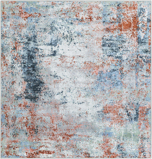 Washable Multicolor 5' 3 x 5' 3 Kamala Washable Square Area Rug Easy to Clean Stain Resistant & Durable 100% Polyester Spill-Friendly Carpet for Sale at Rug Engine