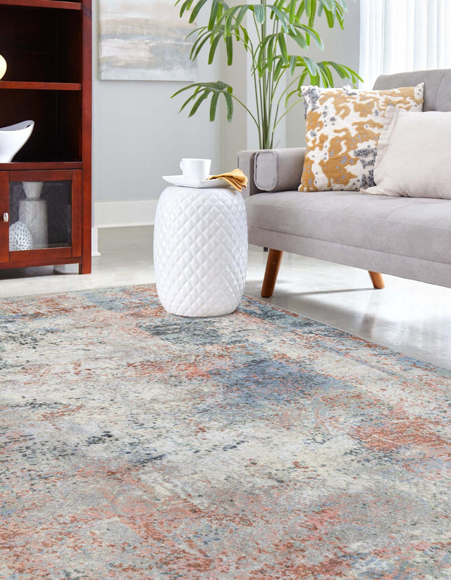 Washable Multicolor 6' 1 x 9' Kamala Washable Rectangle Area Rug Easy to Clean Stain Resistant & Durable 100% Polyester Spill-Friendly Carpet for Sale at Rug Engine