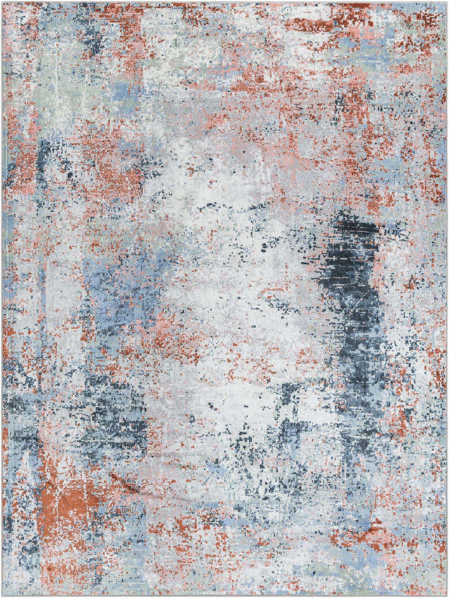 Washable Multicolor 7' 10 x 10' Kamala Washable Rectangle Area Rug Easy to Clean Stain Resistant & Durable 100% Polyester Spill-Friendly Carpet for Sale at Rug Engine