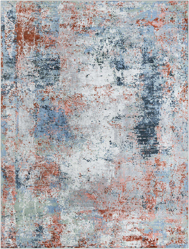 Washable Multicolor 9' x 12' Kamala Washable Rectangle Area Rug Easy to Clean Stain Resistant & Durable 100% Polyester Spill-Friendly Carpet for Sale at Rug Engine