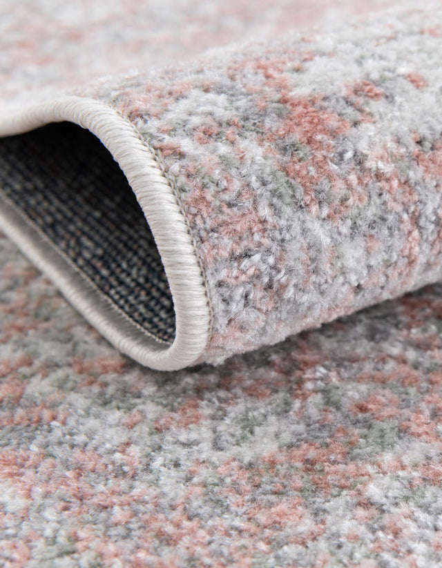 Washable Rose Pink 5' 3 x 5' 3 Kamala Washable Square Area Rug Easy to Clean Stain Resistant & Durable 100% Polyester Spill-Friendly Carpet for Sale at Rug Engine