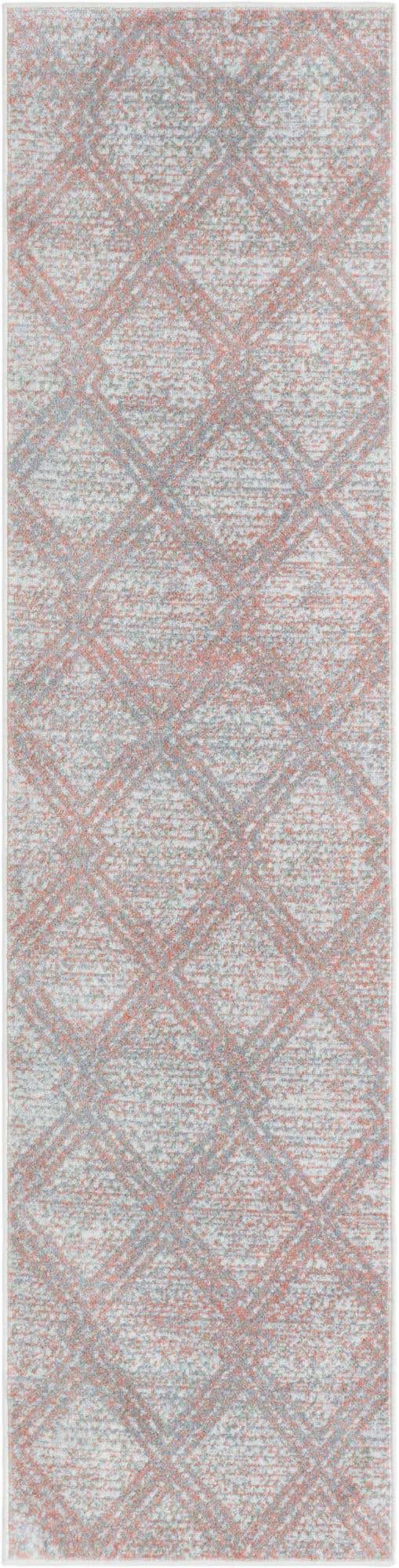 Washable Rose Pink 2' x 8' Kamala Washable Runner Area Rug Easy to Clean Stain Resistant & Durable 100% Polyester Spill-Friendly Carpet for Sale at Rug Engine