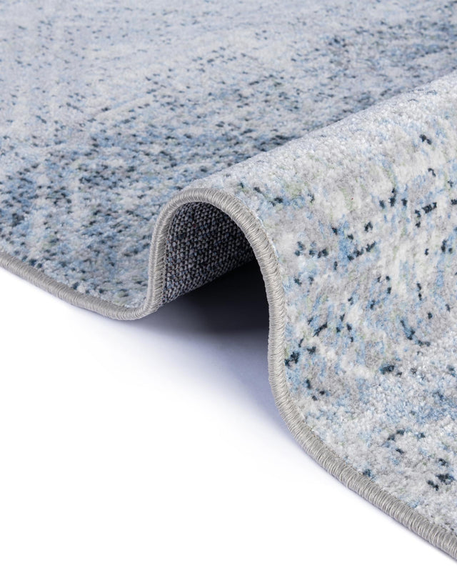 Washable Blue 2' x 8' Kamala Washable Runner Area Rug Easy to Clean Stain Resistant & Durable 100% Polyester Spill-Friendly Carpet for Sale at Rug Engine