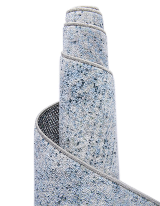 Washable Blue 2' x 8' Kamala Washable Runner Area Rug Easy to Clean Stain Resistant & Durable 100% Polyester Spill-Friendly Carpet for Sale at Rug Engine