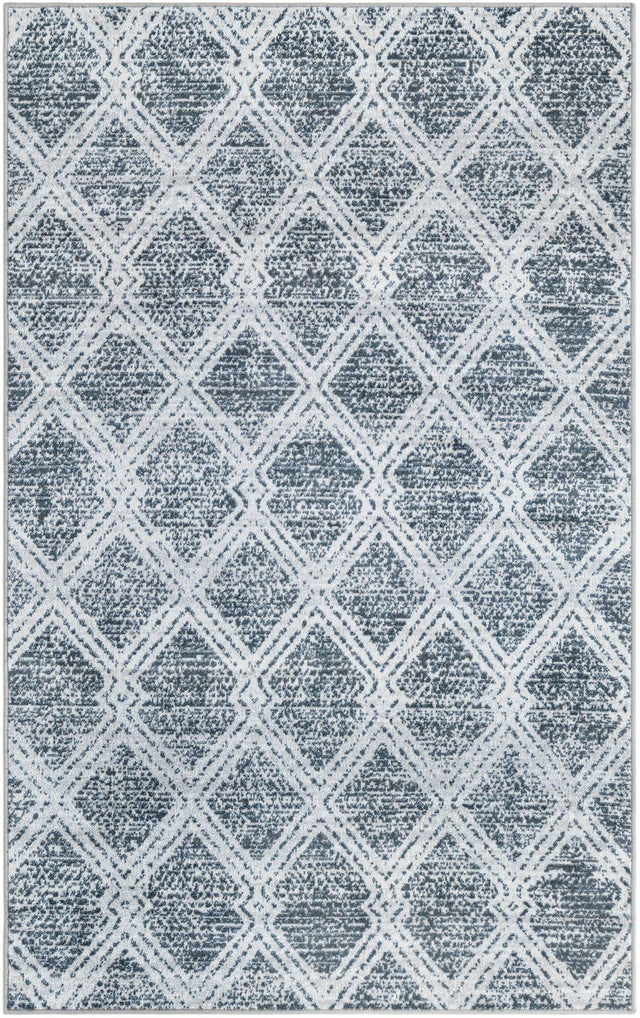 Washable Ivory 4' 1 x 6' 1 Kamala Washable Rectangle Area Rug Easy to Clean Stain Resistant & Durable 100% Polyester Spill-Friendly Carpet for Sale at Rug Engine