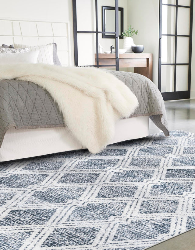 Washable Ivory 6' 1 x 9' Kamala Washable Rectangle Area Rug Easy to Clean Stain Resistant & Durable 100% Polyester Spill-Friendly Carpet for Sale at Rug Engine