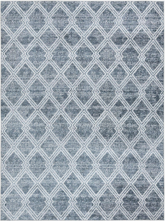 Washable Ivory 9' x 12' Kamala Washable Rectangle Area Rug Easy to Clean Stain Resistant & Durable 100% Polyester Spill-Friendly Carpet for Sale at Rug Engine