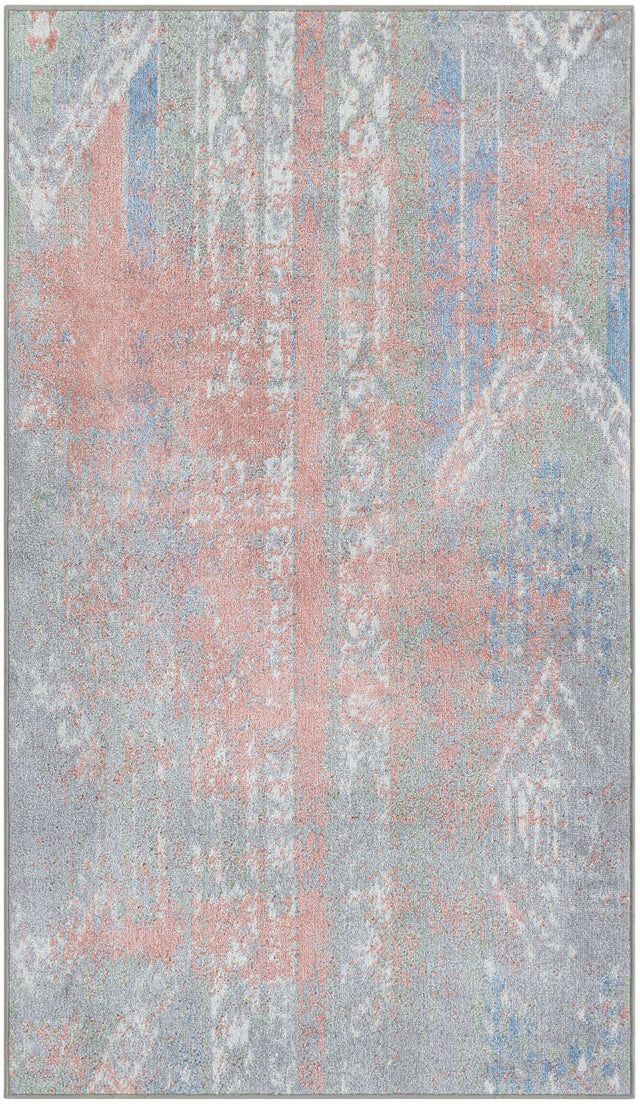 Washable Multicolor 3' 3 x 5' 3 Kamala Washable Rectangle Area Rug Easy to Clean Stain Resistant & Durable 100% Polyester Spill-Friendly Carpet for Sale at Rug Engine