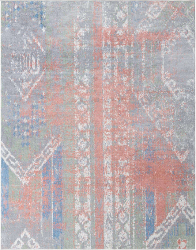 Washable Multicolor 9' x 12' Kamala Washable Rectangle Area Rug Easy to Clean Stain Resistant & Durable 100% Polyester Spill-Friendly Carpet for Sale at Rug Engine