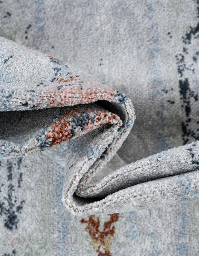 Washable Ivory Gray 9' x 12' Kamala Washable Rectangle Area Rug Easy to Clean Stain Resistant & Durable 100% Polyester Spill-Friendly Carpet for Sale at Rug Engine