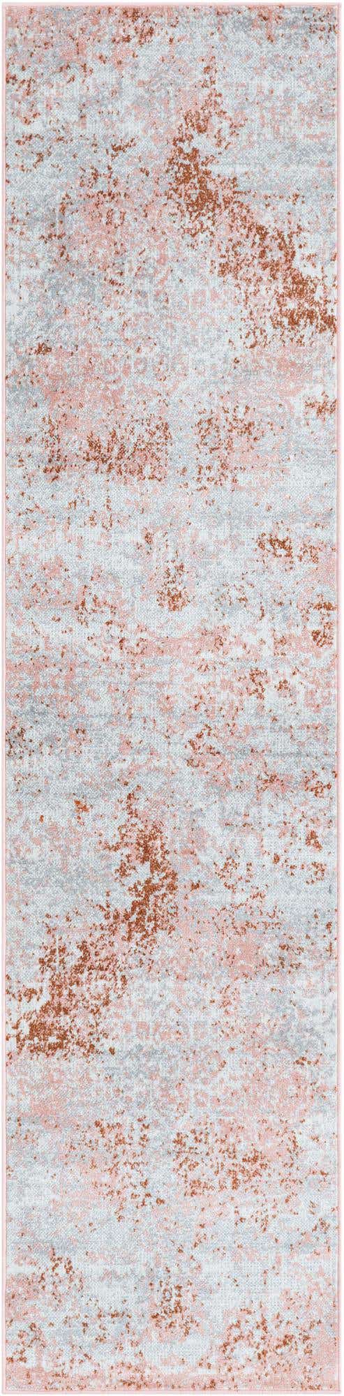 Washable Rose Pink 2' x 8' Kamala Washable Runner Area Rug Easy to Clean Stain Resistant & Durable 100% Polyester Spill-Friendly Carpet for Sale at Rug Engine
