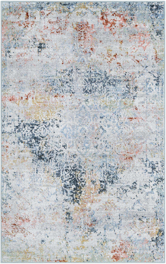 Washable Multicolor 4' 1 x 6' 1 Kamala Washable Rectangle Area Rug Easy to Clean Stain Resistant & Durable 100% Polyester Spill-Friendly Carpet for Sale at Rug Engine